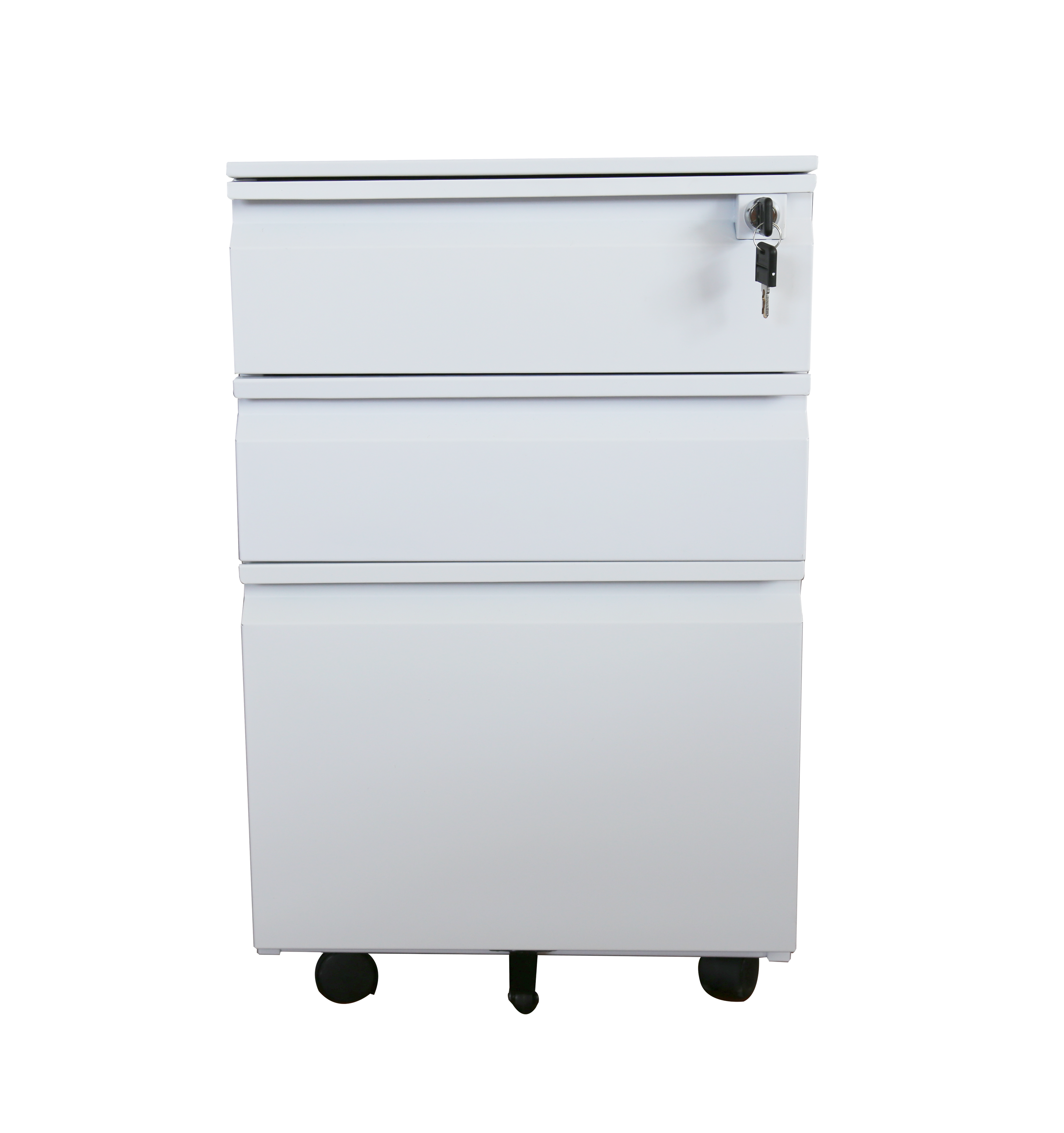 Side open 3 drawer mobile pedesta