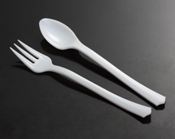 Disposable mini plastic spoon