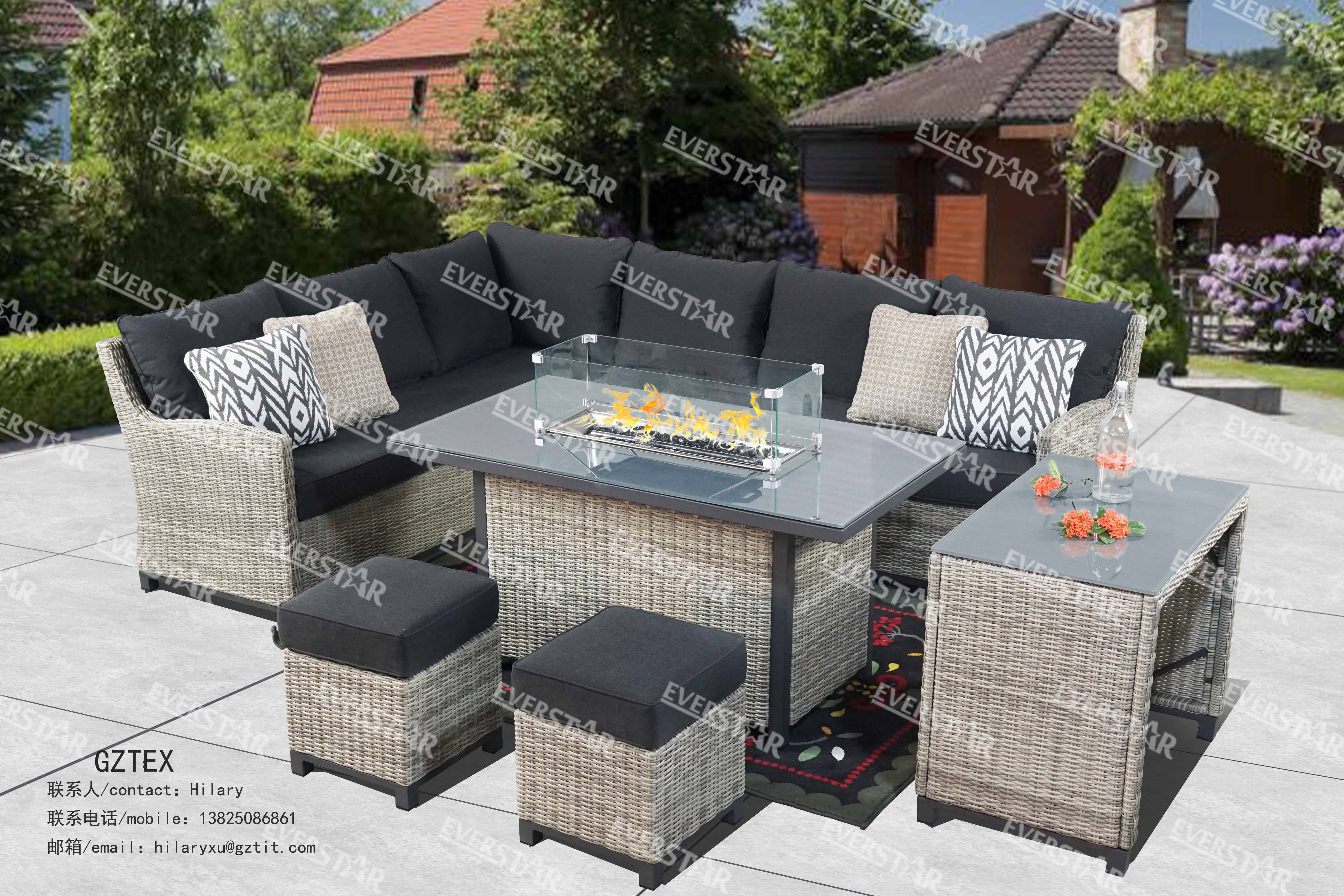 Outdoor Aluminum Resin Wicker Furniture