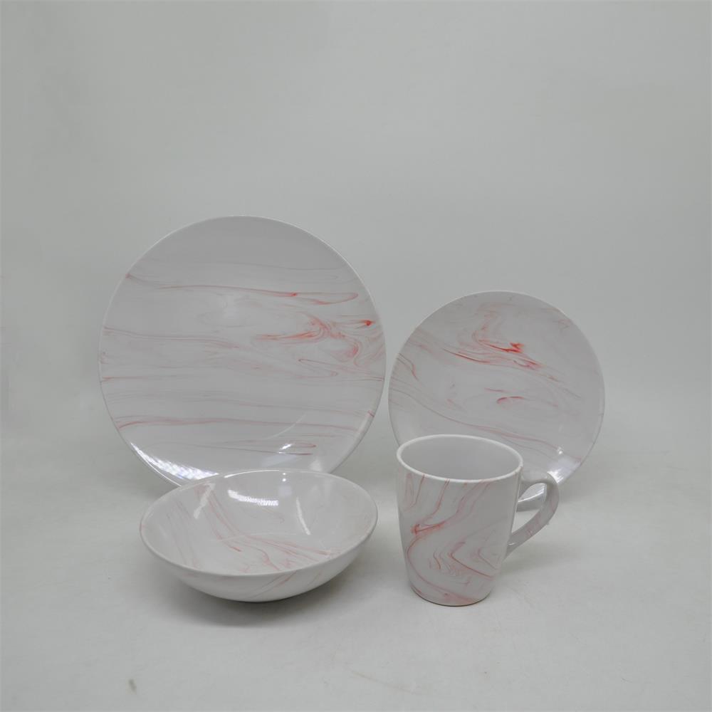Household tableware Reactive Glaze Ceramic Dinnerware Set