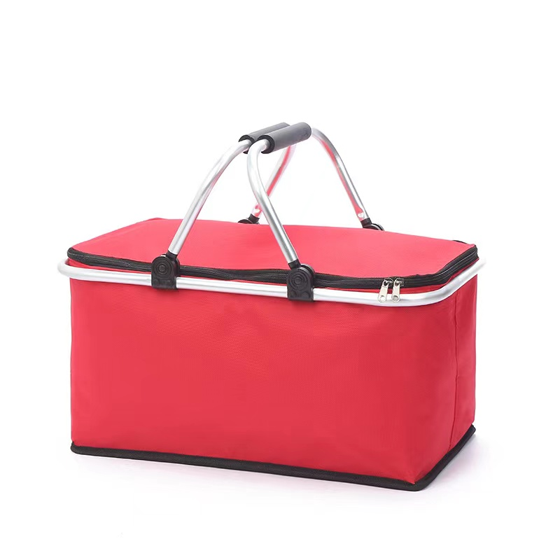 Multi-functional Oxford Picnic Insulated Cooler Bag 30L Thicker Aluminum Foil Picnic Cooler Bag