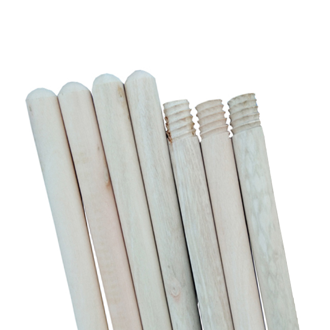 High quanlity Natural wooden handle wooden mop stick