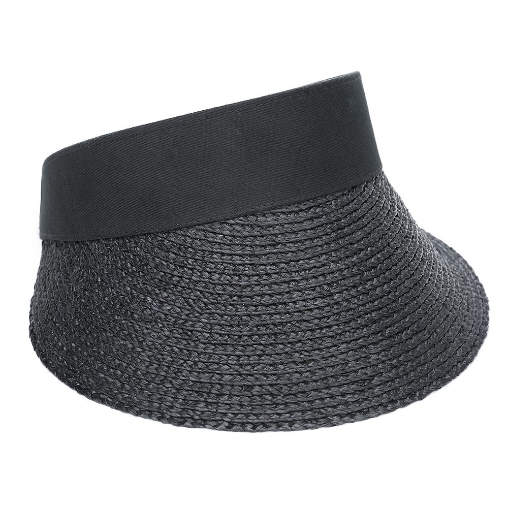 summer big brim raffia visor hat