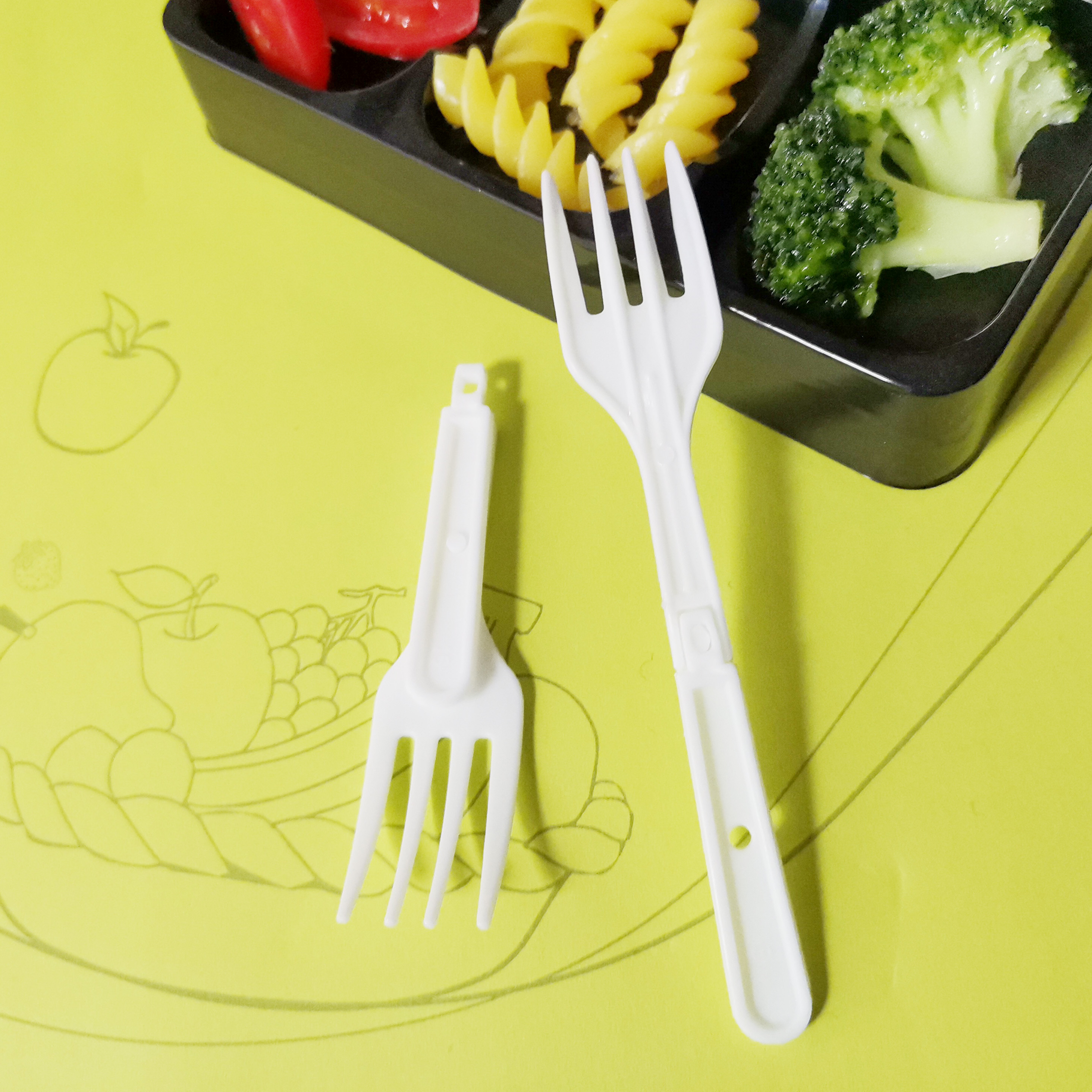 disposbale plastic foldable fork