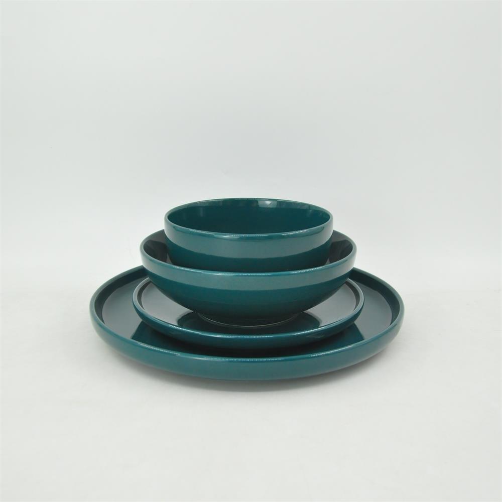 Multi-color ceramic tableware color glaze Japanese dinnerware set