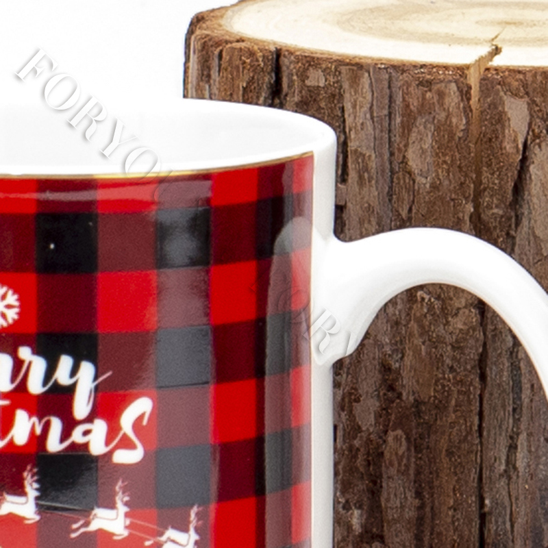 Christmas ceramic cup
