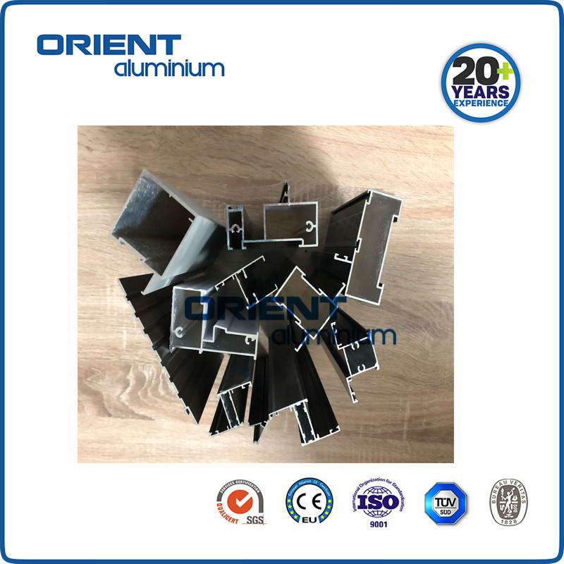 Aluminium window glass profile for South Africa White/Charcoal/Bronze Casement 28 Clip33+ Shopfront