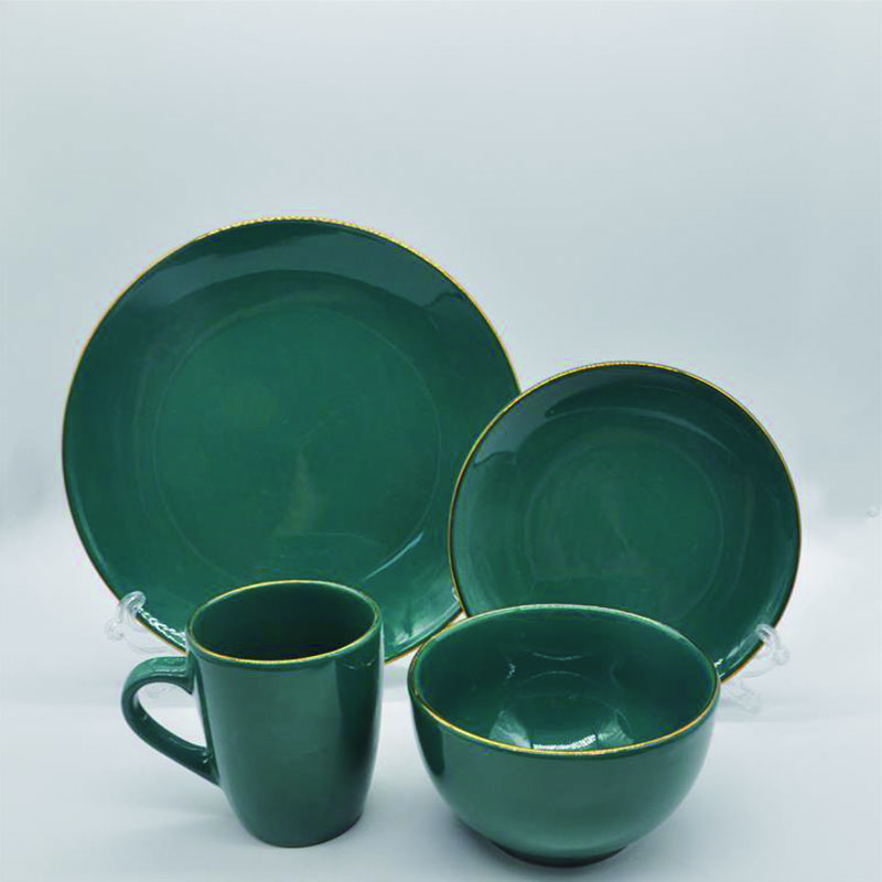 Customize dinner set gold ware dinnerware set gold dinner set fine bone china