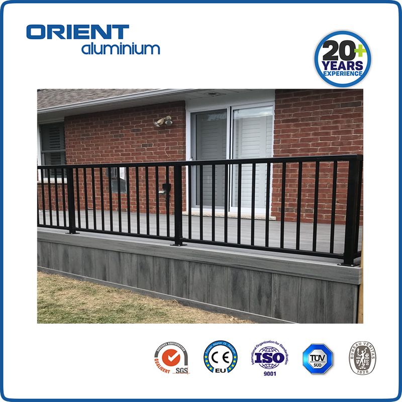 Aluminium balcony balustrade system for US, Cadana market