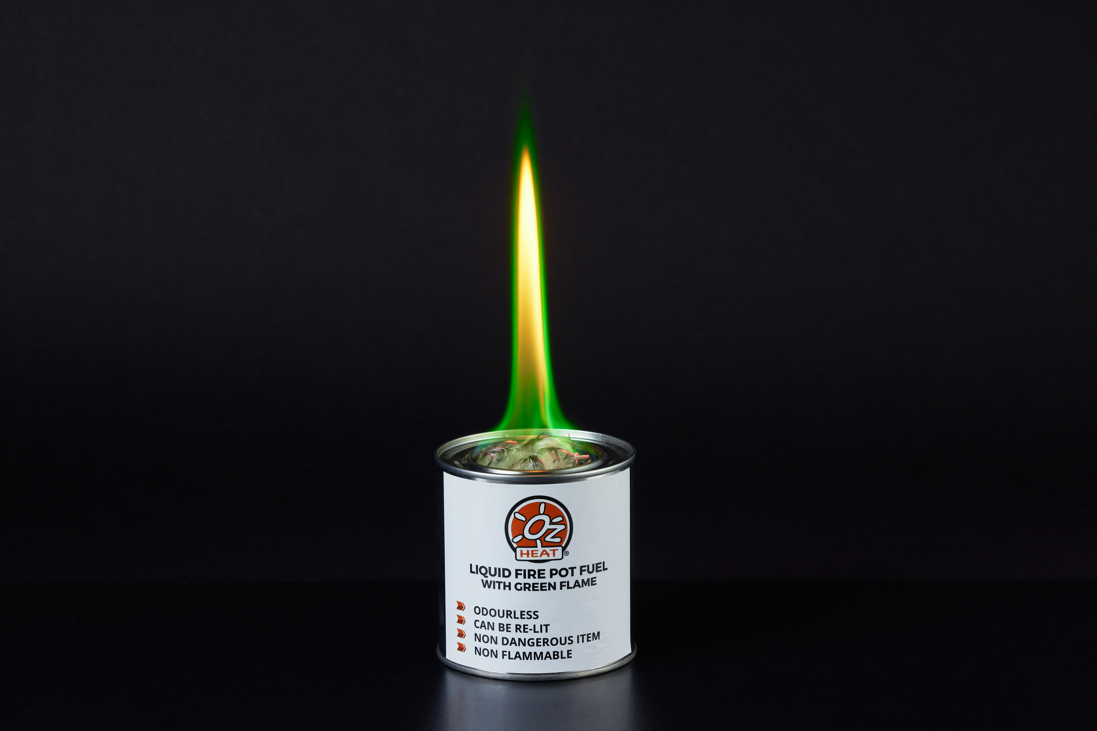 Green Colored Flame Fire Pot Fuel