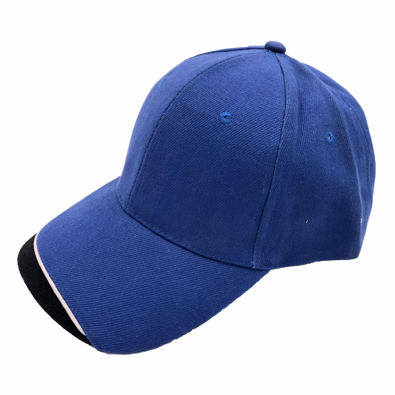 6 panel brushed cotton combination baseball cap with pipe