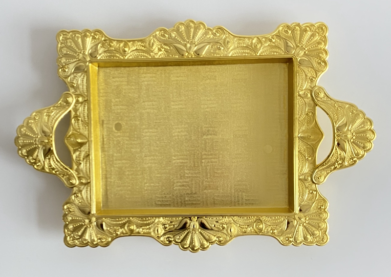 electroplated tray