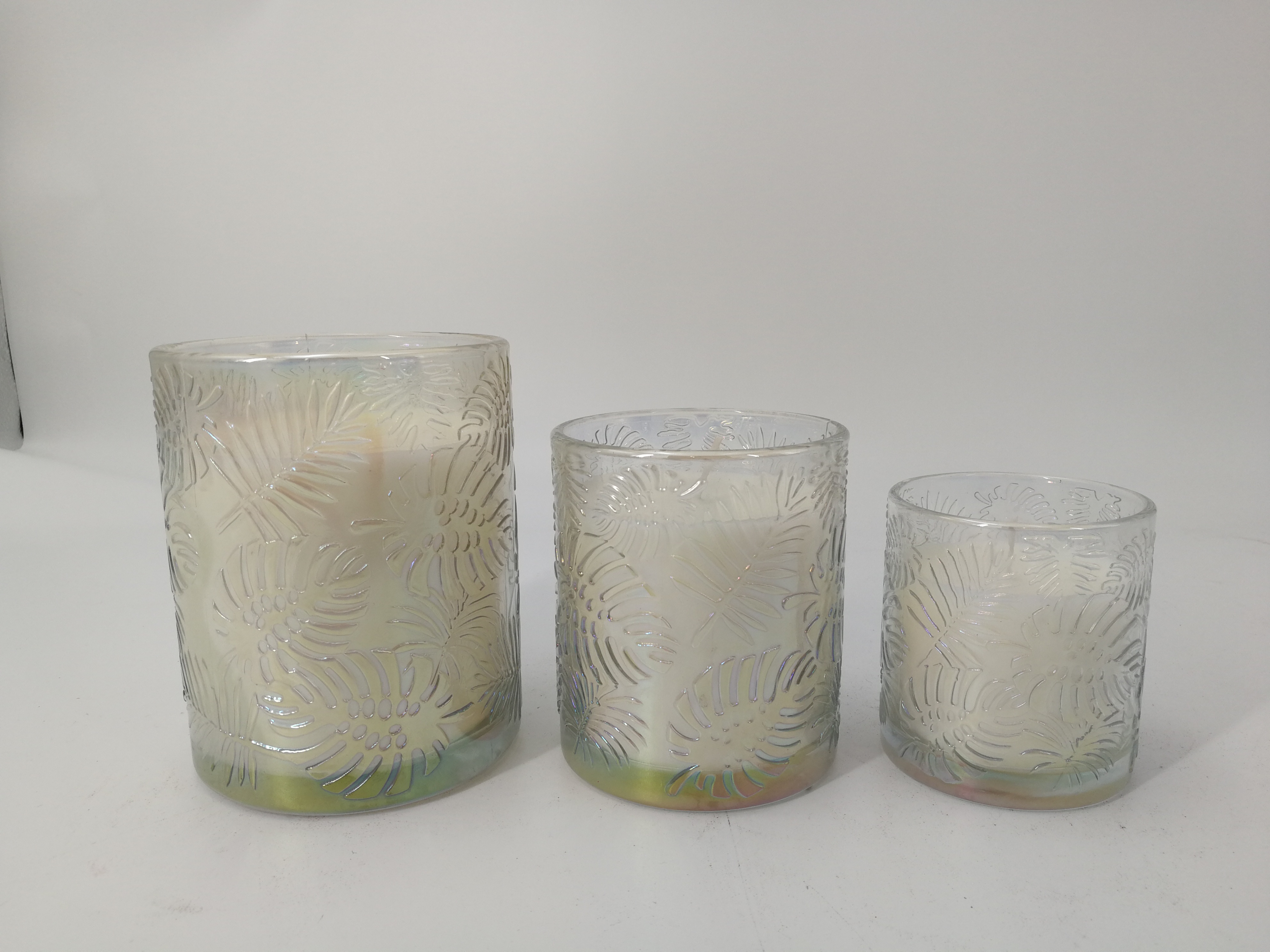 Scented glass candle