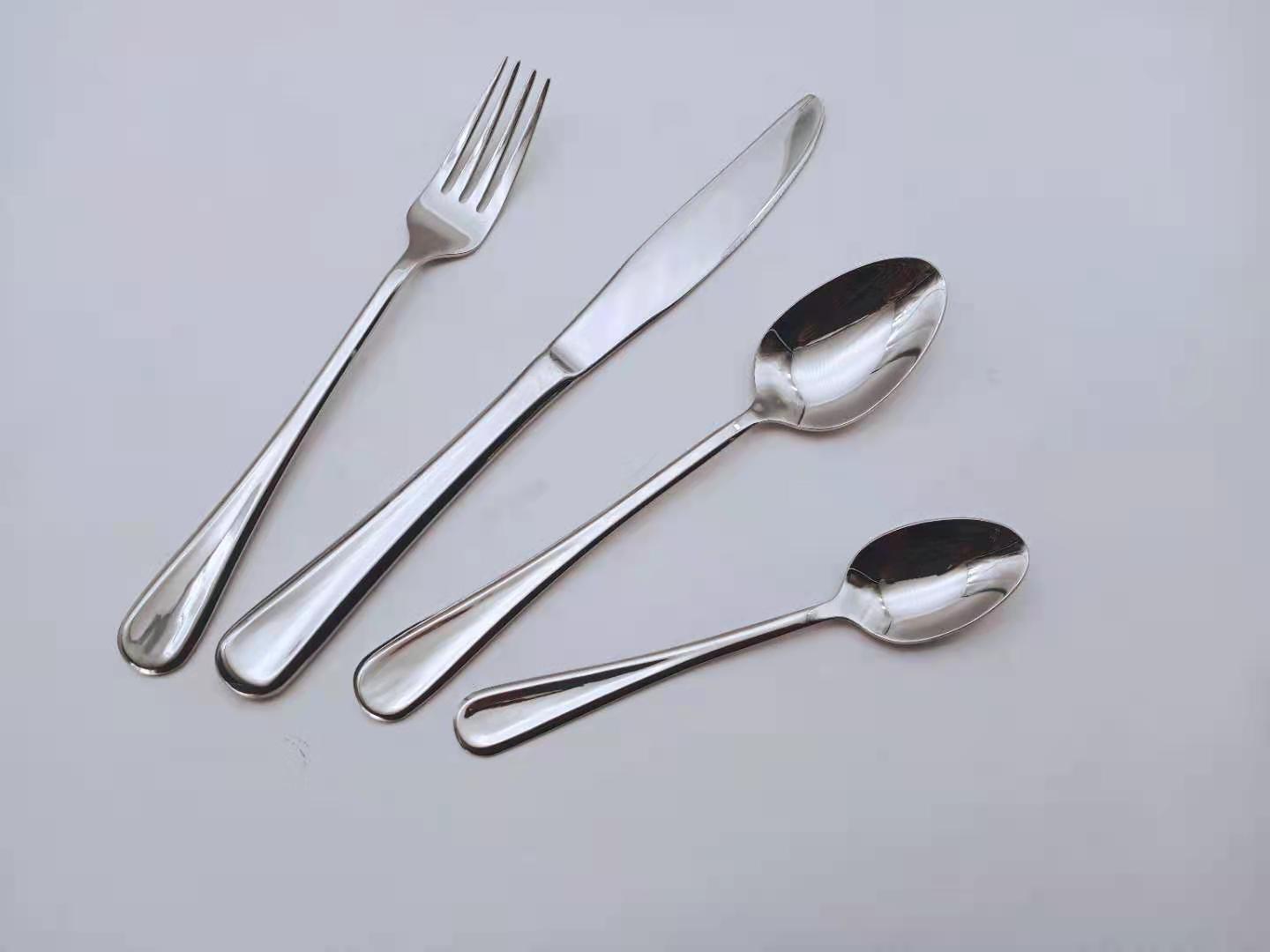 stainless steel cutlery spoon fork knife
