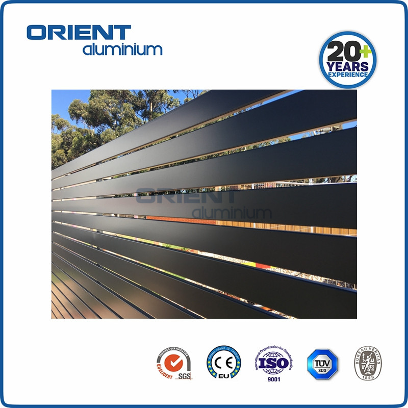 Popular Powder coated aluminum fence,metal aluminum Privacy fence for garden