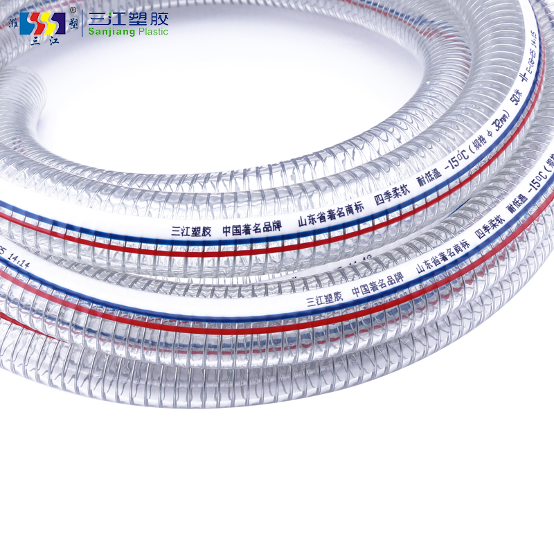 PVC Steel Wire Reinforced Suction Hose PVC Spring Hose With Wire Steel Wire Braided PVC Hose