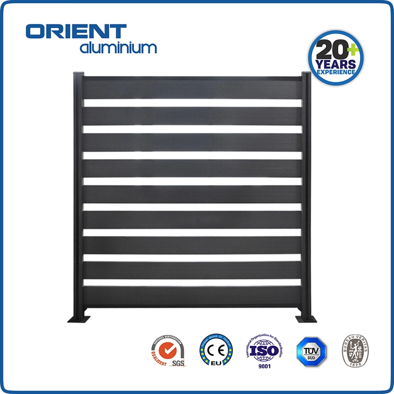 Aluminum slat fence,aluminum privacy fence,customized aluminum Garfen Fence