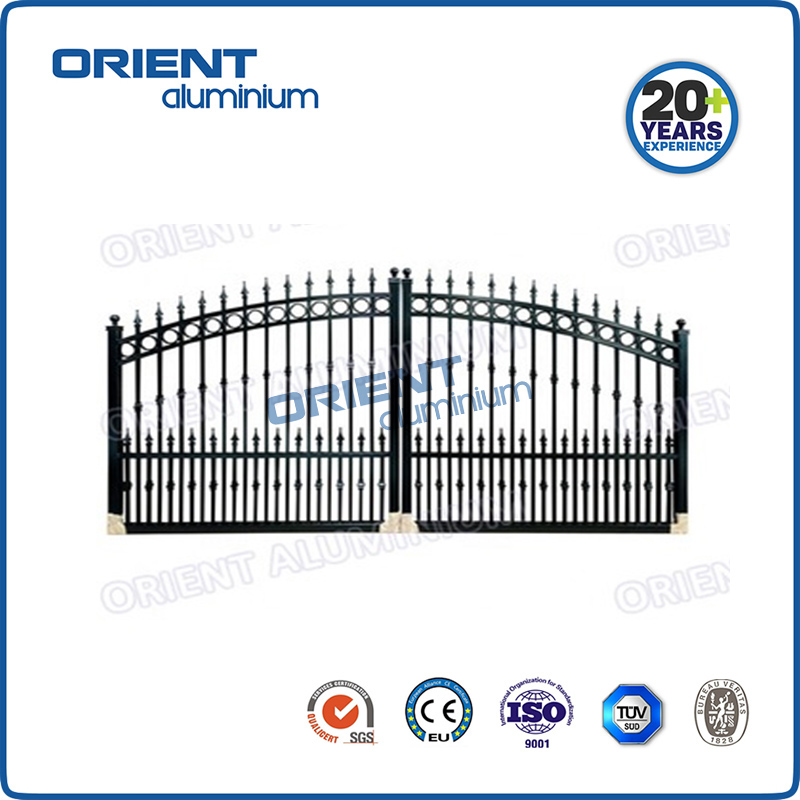 Competitive Price Ornamental Aluminium Main Gate with Full Accessories