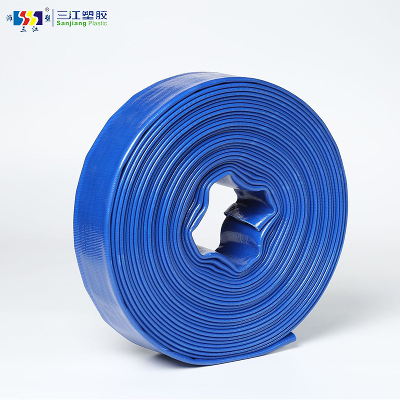 Grey PVC Irrigation Pipe, Layflat Hose, Heavy Duty Lay Flat Discharge Hose