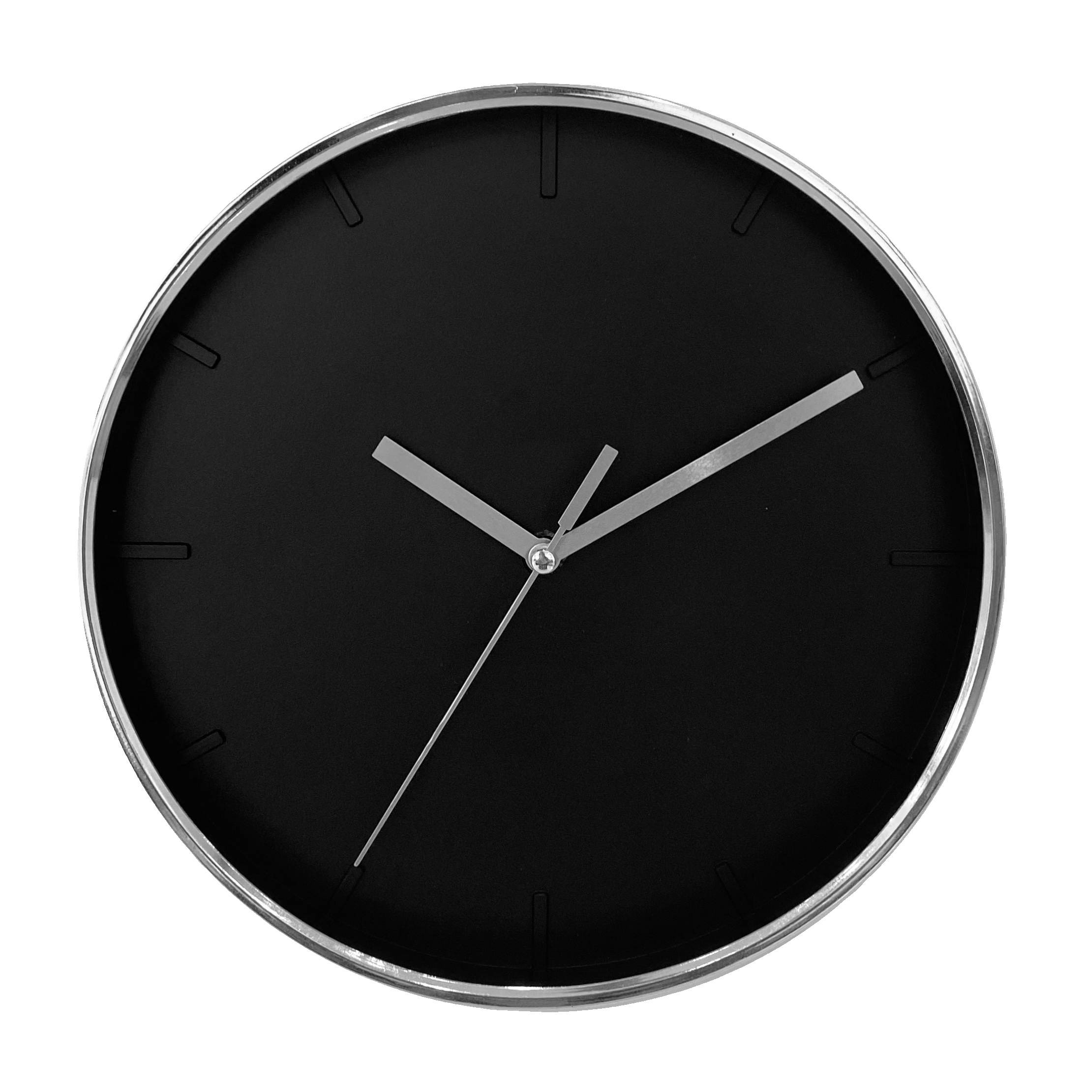 Modern Simple Design No Number Wall Clock Rose Gold Silver Black Clock Bedroom Office Silent Wall Sticker