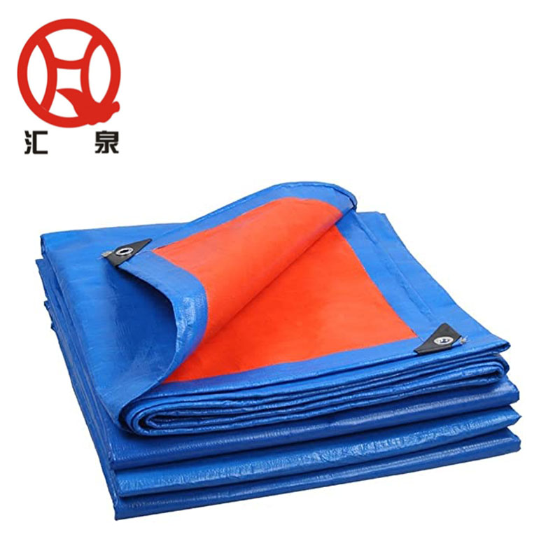 145gsm blue orange waterproof pe tarpaulin