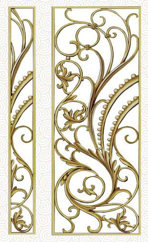 Cast aluminium panel