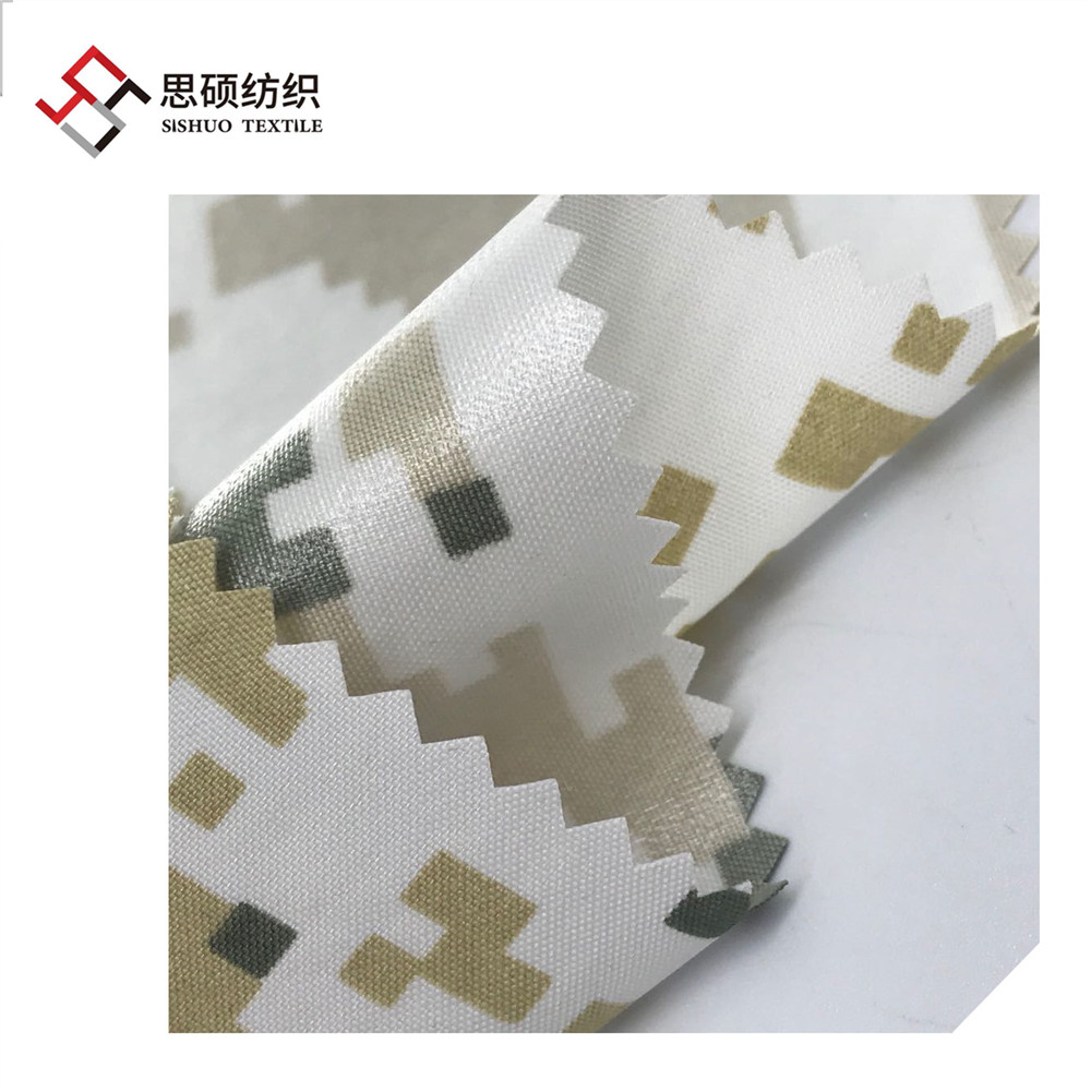 210D nylon camouflage printed oxford fabric bonded TPU for outdoor jacket