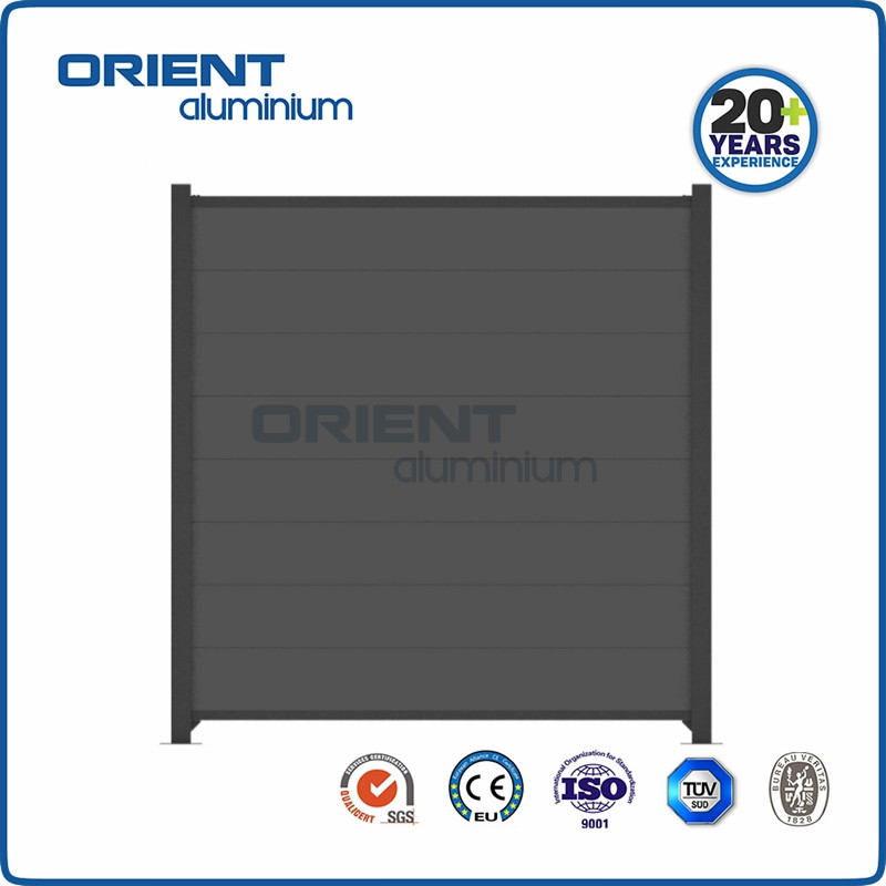 Wholesale Garden Pravicy Aluminium Slat Fence Panels with Aluminium Post