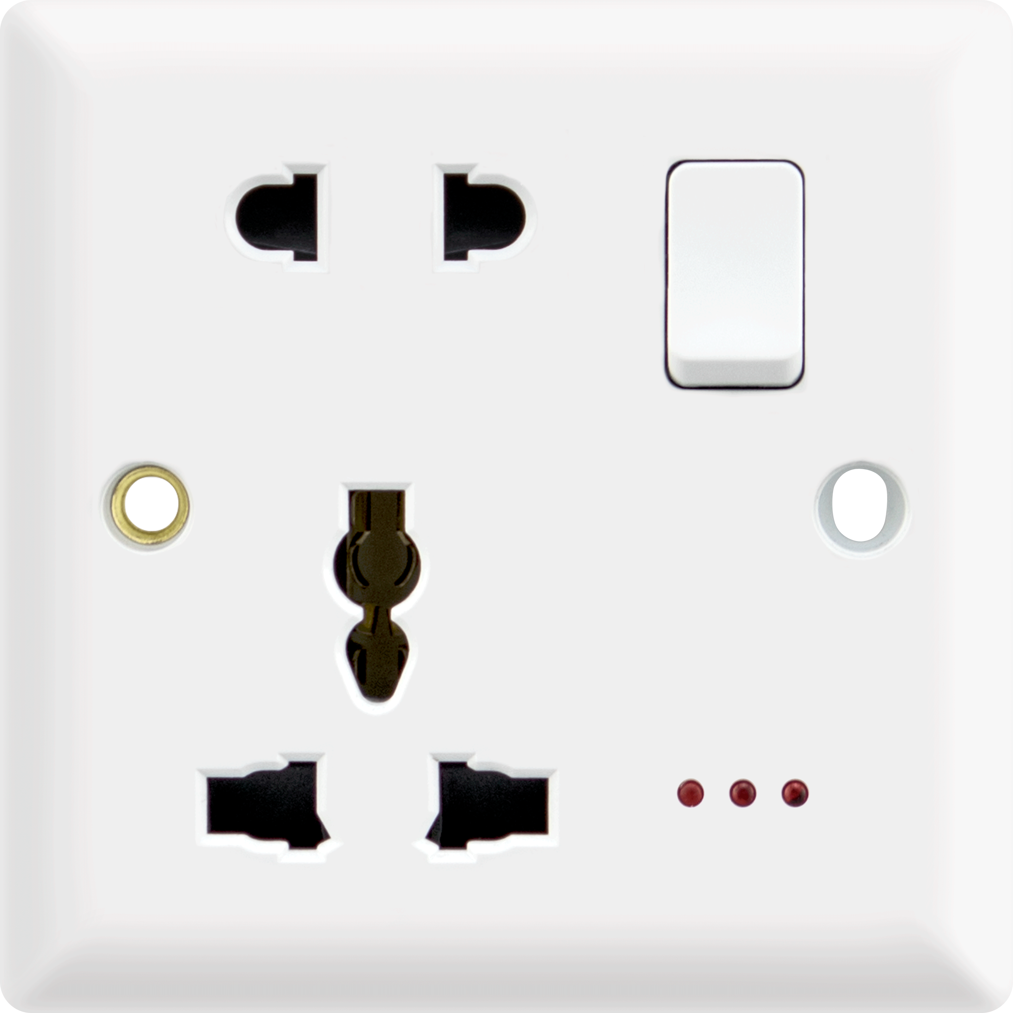 13A switched Multi socket (5 pin) + neon