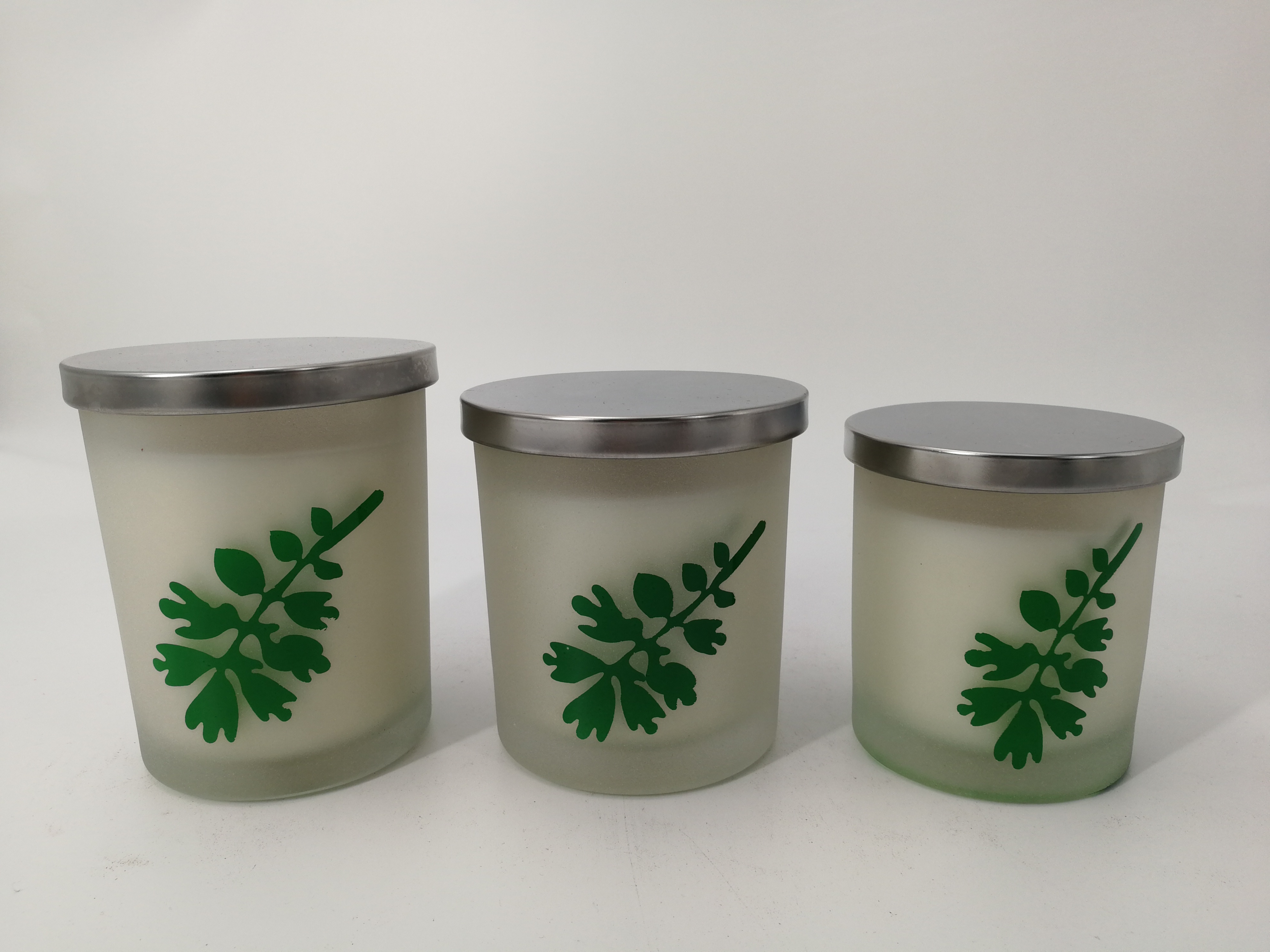 Scented glass candle