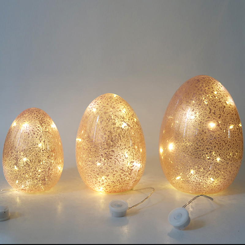 LED Easter glass egg