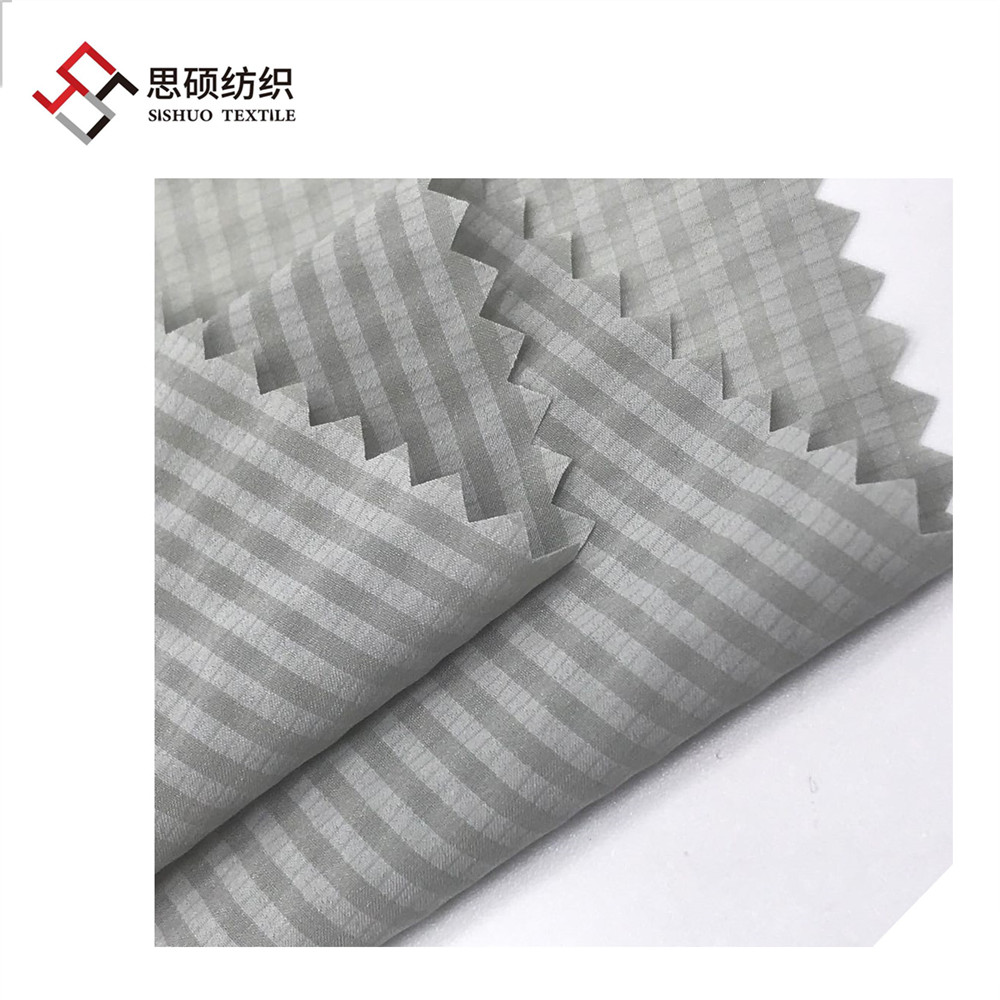 20D stripe nylon taffeta fabric for sun-proof cloth dress