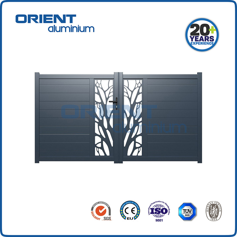 Hollow Popular new style Aluminium wilding gate for garden and home