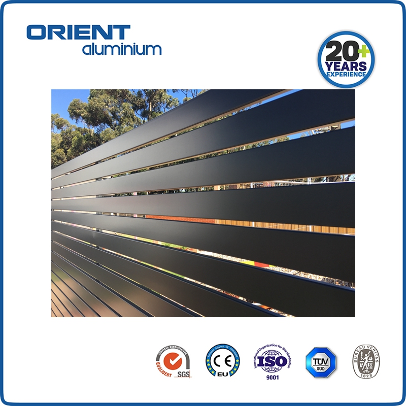 China Safety Fence Metal Fence Aluminium Fence Panels Aluminum Slat Fence