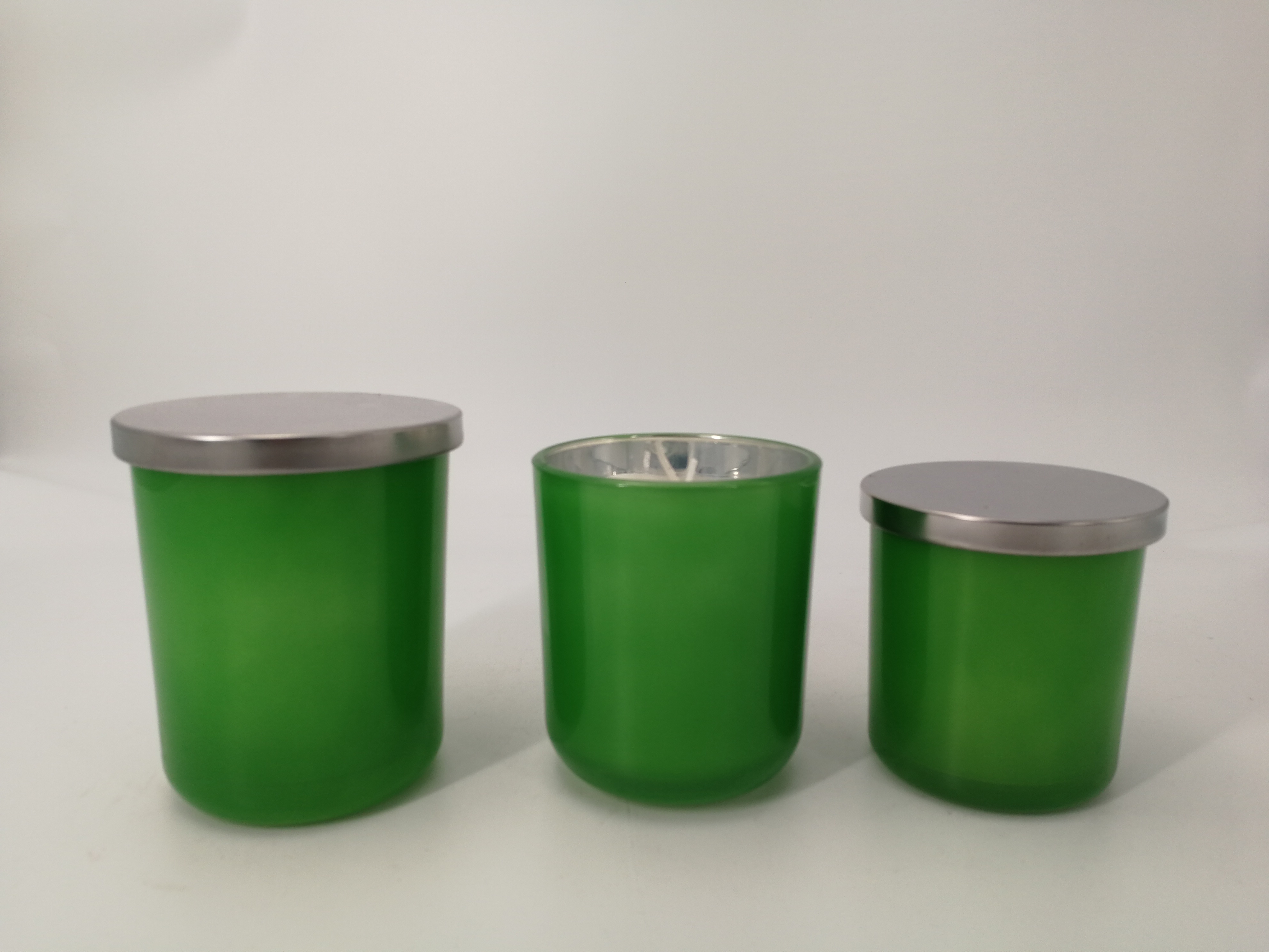 Scented glass candle