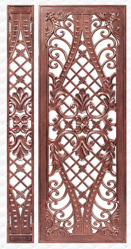 cast aluminium pane