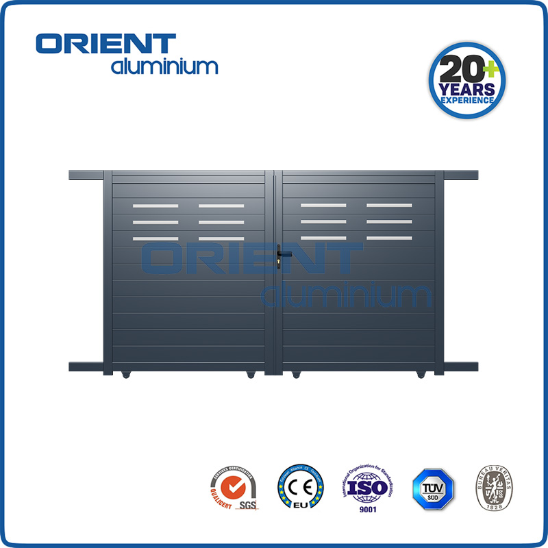classic Morden aluminium sliding gate export to France UK Europe