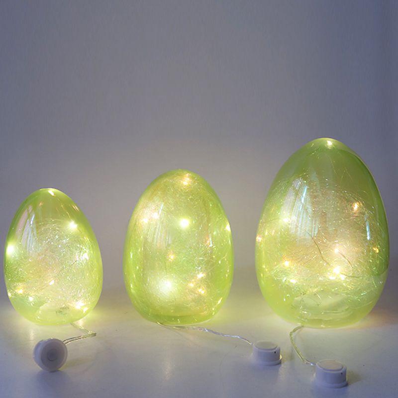 LED Easter glass egg