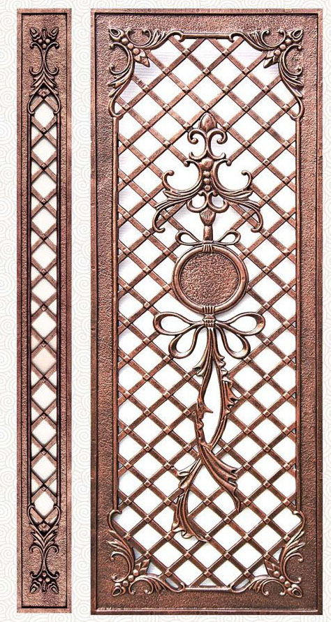 Cast aluminium pane