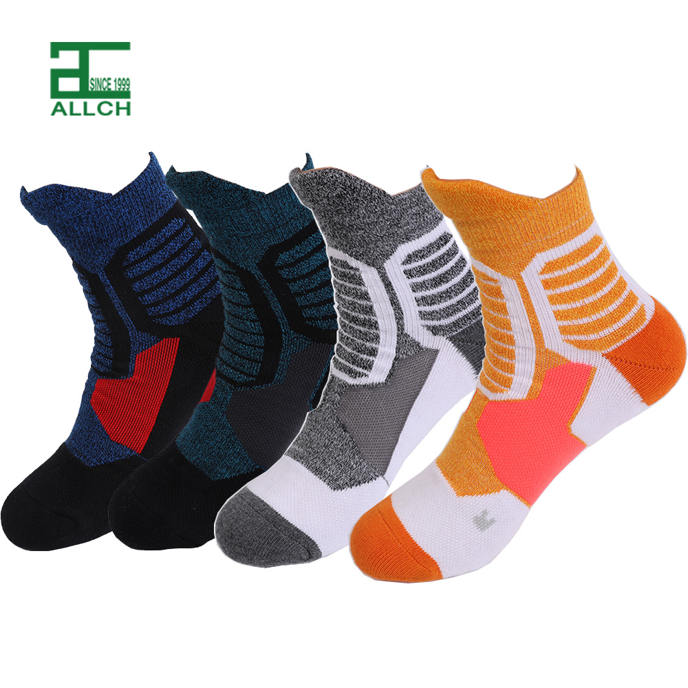 FS000216 Cotton Terry Sport Football Soccer BasketBall Volleyball Hiking Cycling Socks For Men