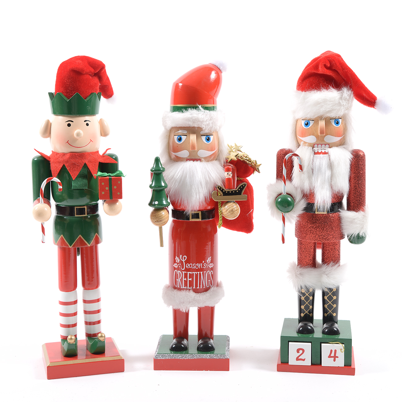 Countdown Nutcracker Christmas Santa Nutcracker Christmas Nutcracker Assorted Height Size