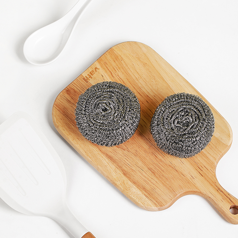 Powerful scrubing scouring pad steel wool scrubber for kitchens clean scrub bud gentle on hands