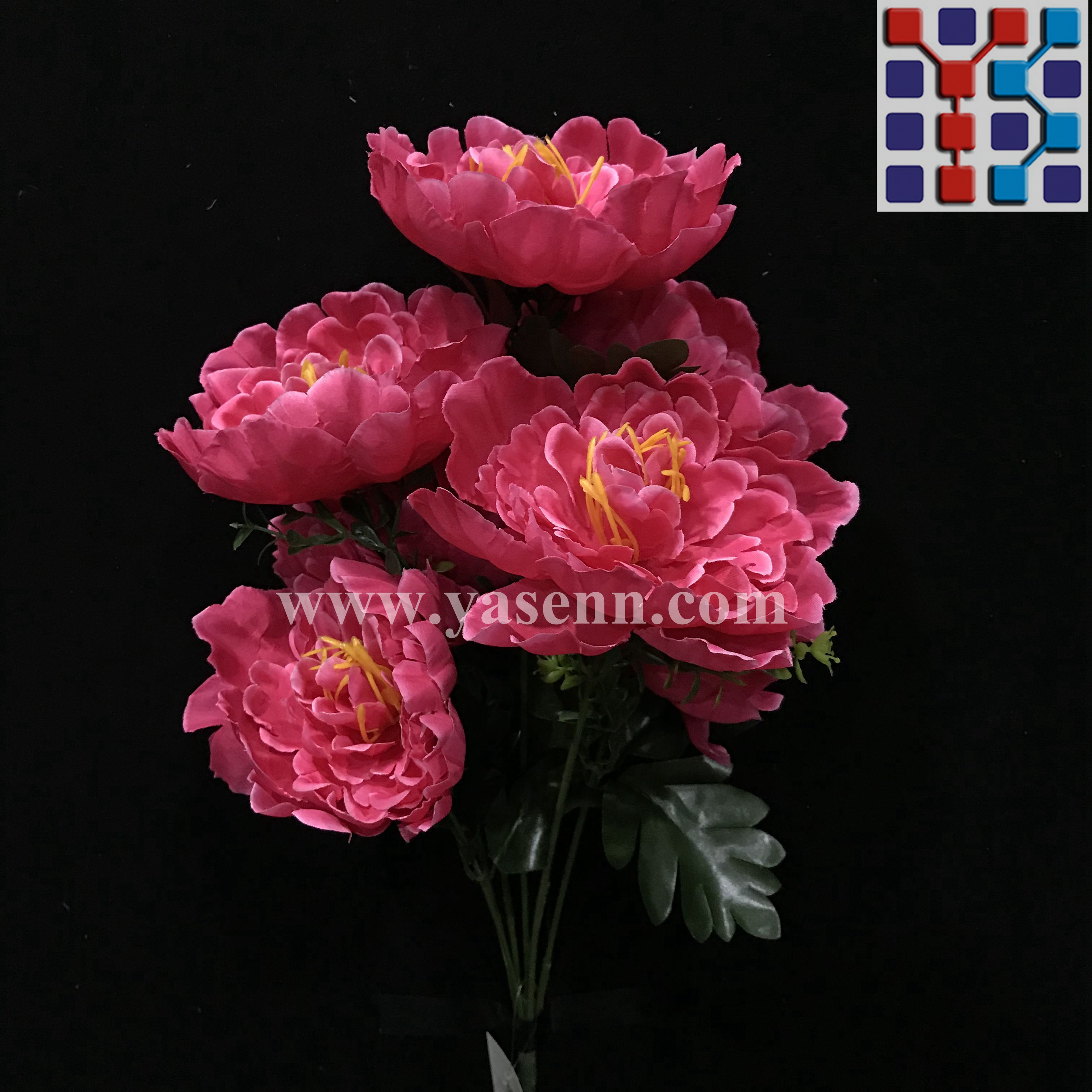 7 branches of peony