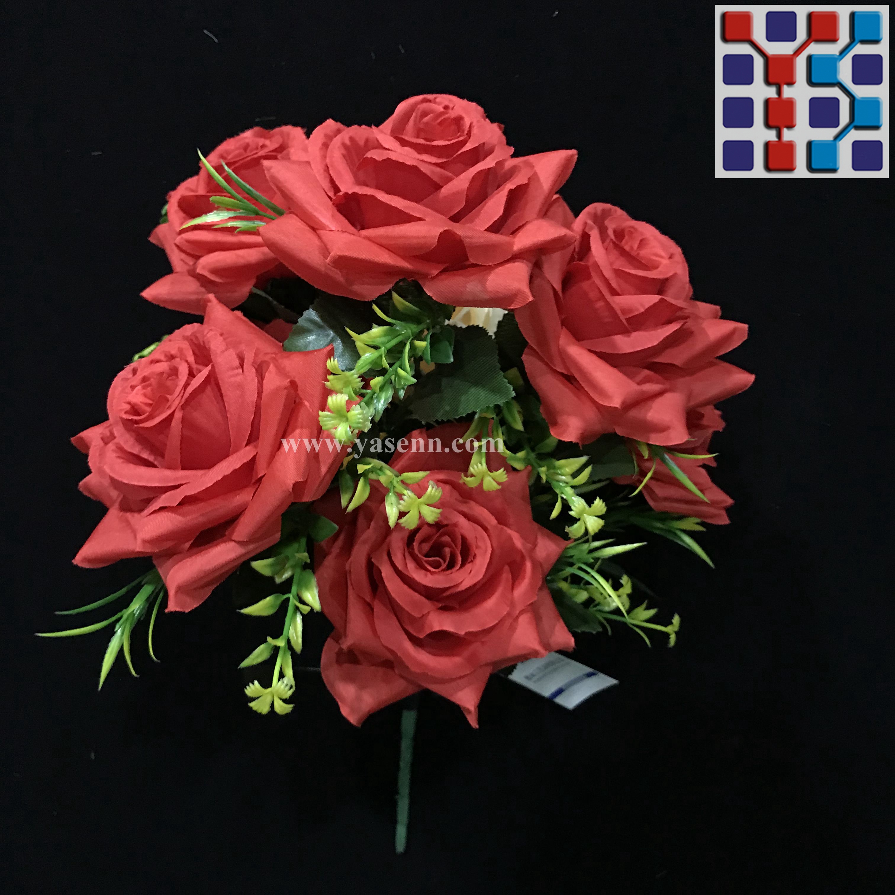 9 branches of rose