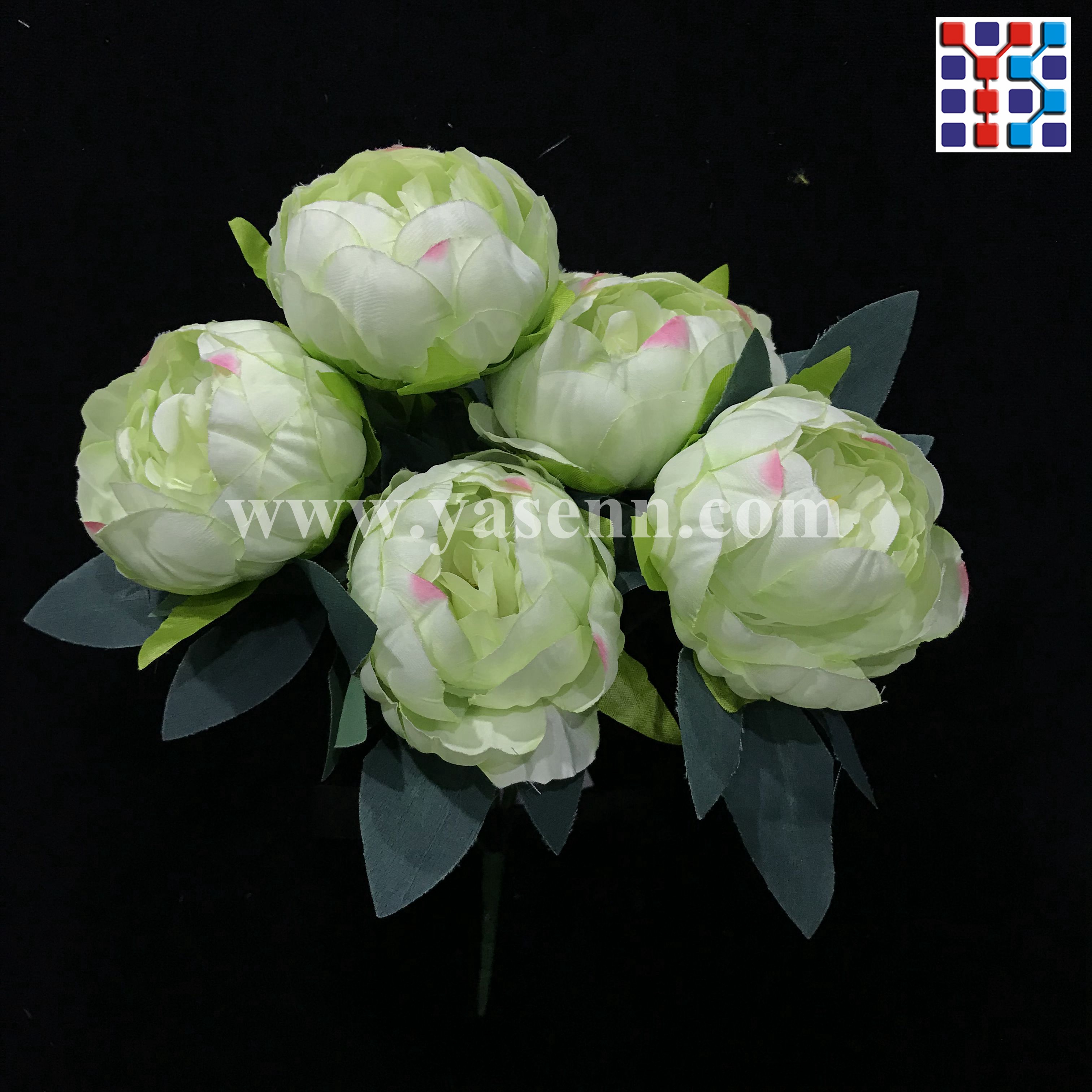 7 branches of peony