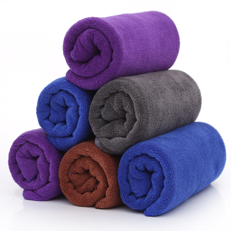 microfiber solid color plain towel bath towel