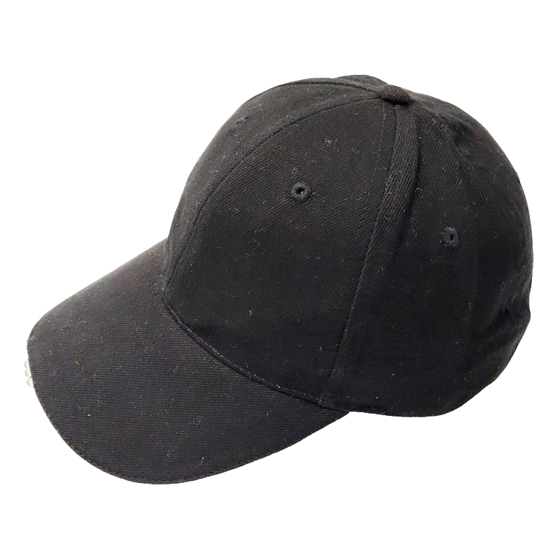 6 panel 100% cotton LED baseball cap