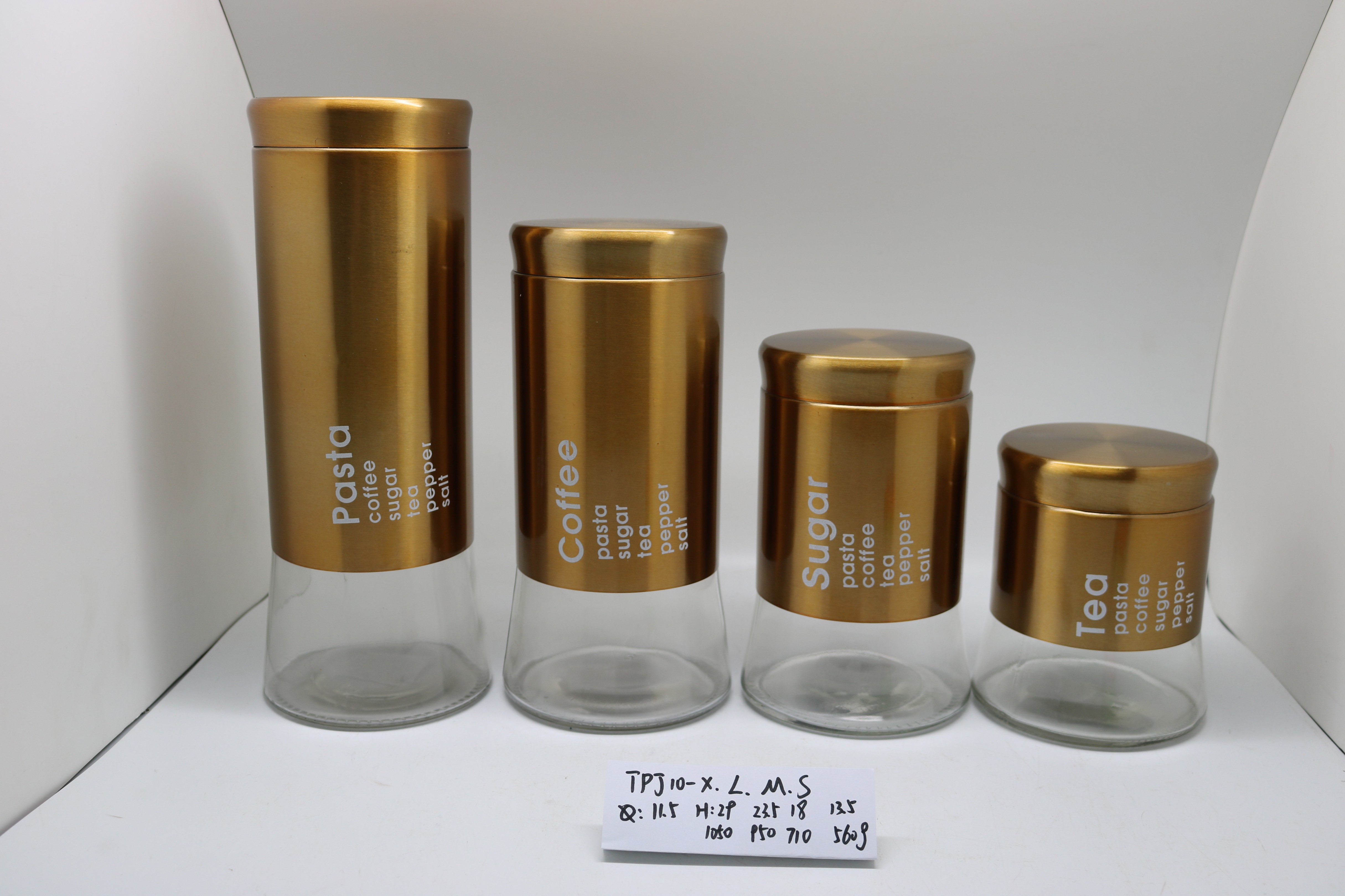 One set of glass canister