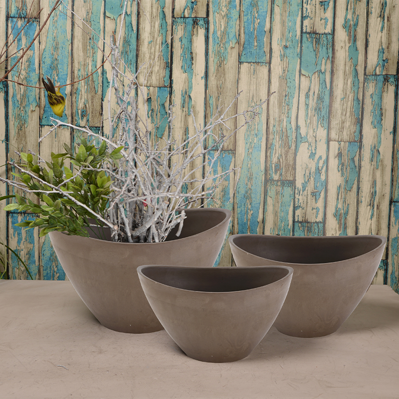 Greenship Flower Pot Indoor Modern Decorative Plastic Pots for Plants with Drainage Hole for All House Plants Succulents Flowers and Cactus