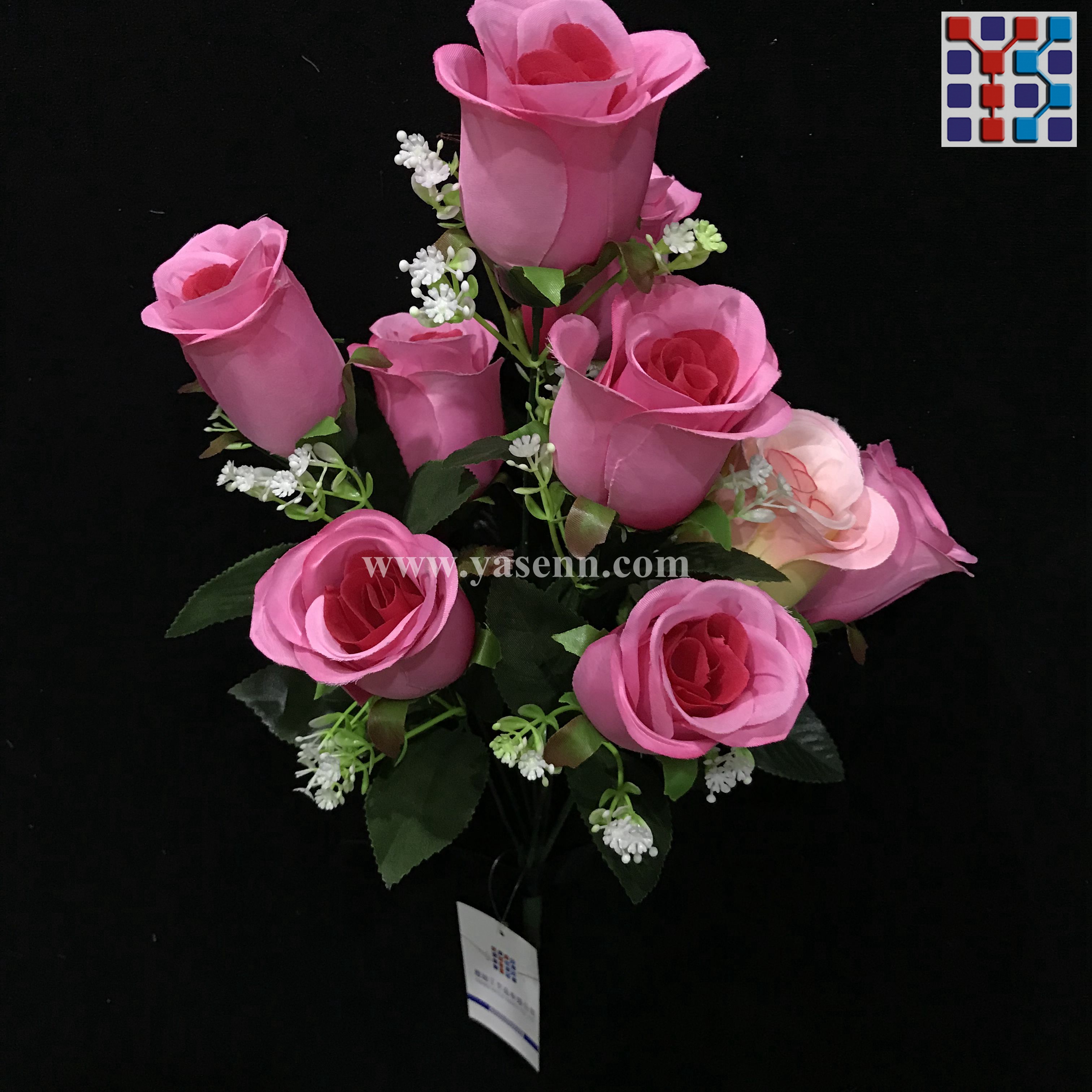 9 branches of rose